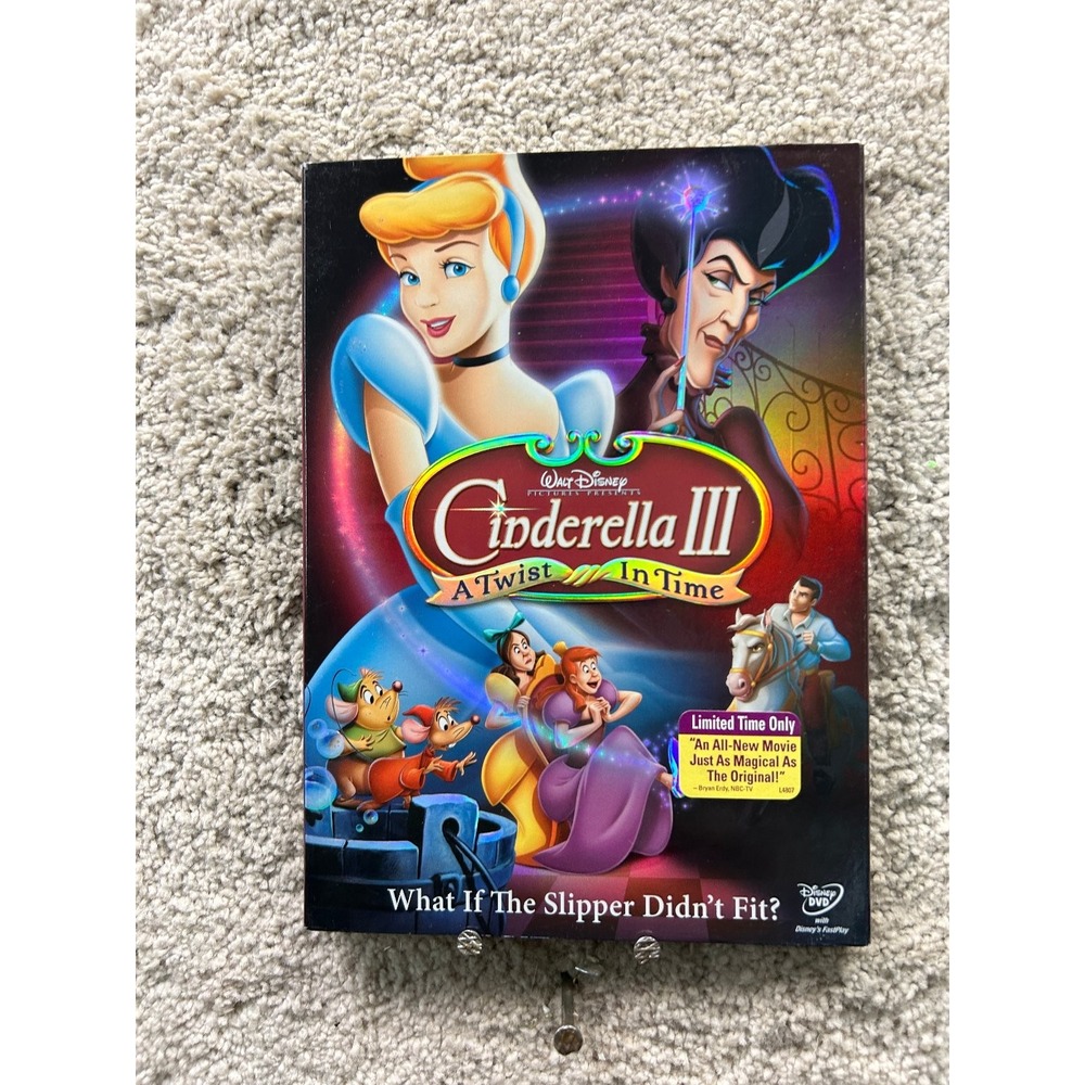 Disney Cinderella III A Twist In Time Hayden Panettiere 2007 DVD Magic Movie